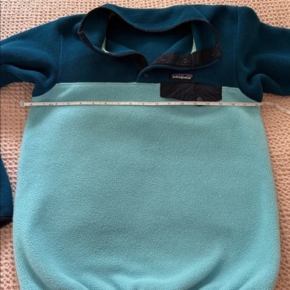 Patagonia Two Toned Fleece Pullover Synchilla Snap Style - Picture 8 of 10